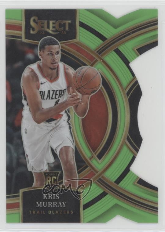 2023-24 Panini Select Premier Level Neon Green Prizm Die-Cut /75 Kris Murray w6f