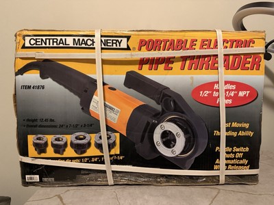 Central Machinery Portable Electric Pipe Threader (1/2  1-1/4  NPT)