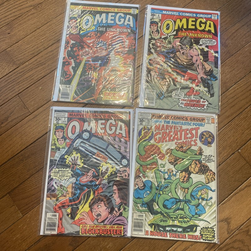Marvel Comic book lot of  4 Omega And The Fantastic Four Bagged/Board Mixed Set