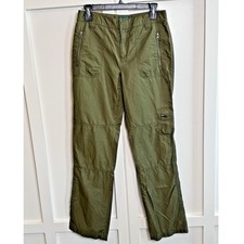 Lauren Ralph Lauren Olive Green Cargo Pants Women's Size 4 Zippers Pockets