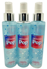 NEW Bath  Body Works LOT of 3 Firecracker Pop Diamond Shimmer Mist Spray 4.9 oz