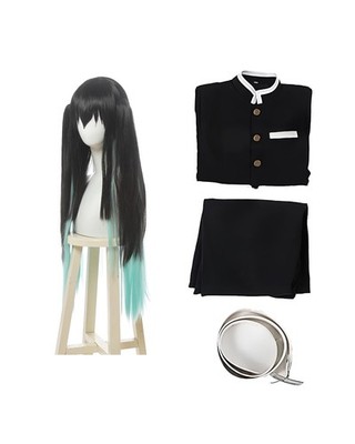 Kamihei Ryohin Tokito Muichiro Cosplay Costume With Wig, Mist Hashira Kanroji M_