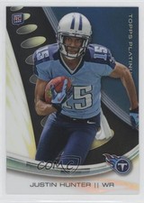 2013 Topps Platinum Black Refractor Justin Hunter #116 2t9