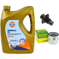 MotoröL Filter Set 5W-30 5 Liter + ÖLablassschraube FüR Volvo V60 I S60 II 134