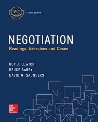 Bruce Barry David Saunders Roy Negotiation: Readings, Exercises, a (Taschenbuch)