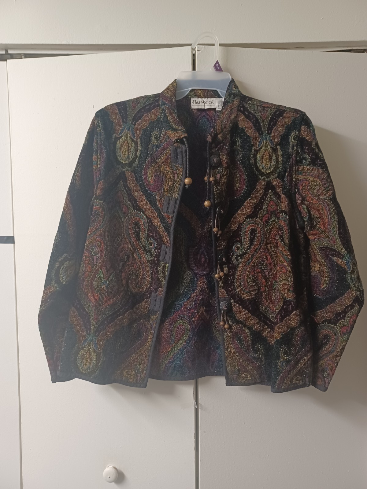 Flashback Vintage Tapestry Patchwork Blazer Jacke… - image 1