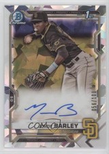 2021 Bowman Chrome Prospect Atomic Refractor 56/100 Jordy Barley Auto 0re5
