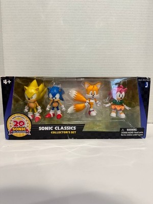 Jazwares Classics Collectors Set - Super Sonic, Sonic, Tails & Amy - 20th Annive