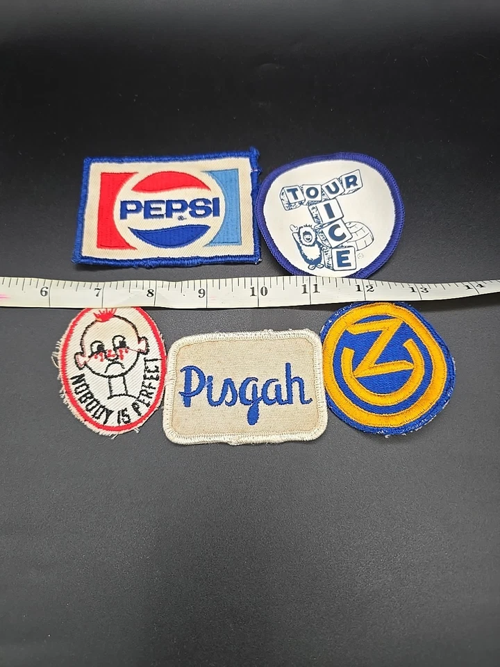 Vintage Patch Lot of 5 Pepsi Military Service Worker 3 Inches - Image 4 of 4
