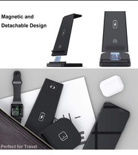 Detachable 3 In 1 Wireless Charger Stand, QI 15w Fast Charging Station