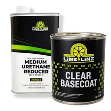 LiME LiNE Automotive Clear Basecoat with Urethane Reducer Quart Combo Pack