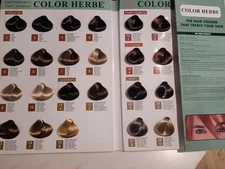 Color Herbe Hair Color Chart  Permanent Gel Swatch Book for  Stylists 