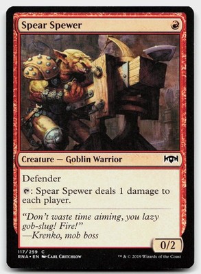 Spear Spewer 117 Common Ravnica Allegiance Magic: The Gathering Near Mint