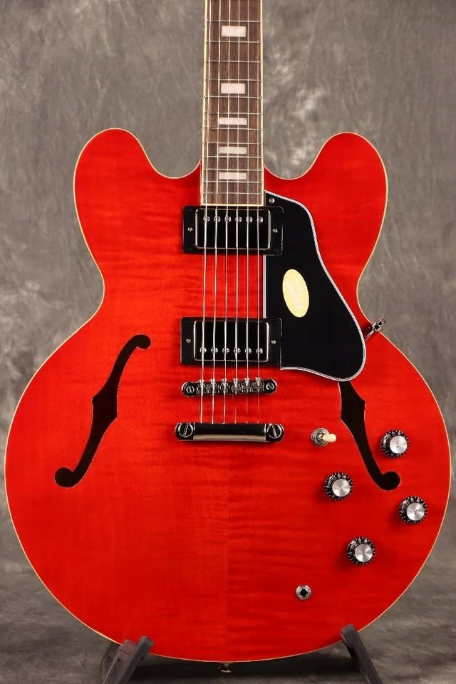 Epiphone/Inspired by Gibson ES-335 Figured Block Inlay Sixties Cherry w/Gig Bag - Image 4 of 4