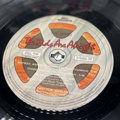 激レア The Who The Kids Are Alright テストプレス盤 The WHO The Kids Are Alright Double Vinyl LP Bonus Booklet 1979