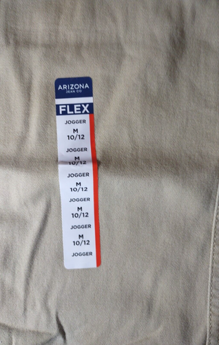 Arizona Flex Jogger Boys Size Medium 10/12 Khaki Pants-Brand New-SHIPS N 24 HOUR - Picture 4 of 8