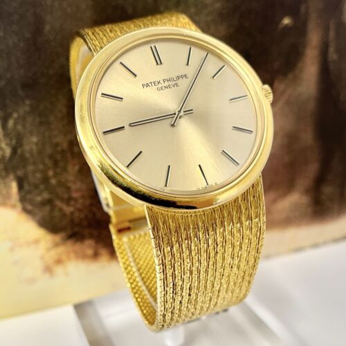 Patek Philippe Calatrava 33 18K Yellow Gold Champagne Gold Bracelet Watch | BOX - Picture 3 of 10