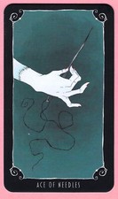 Ace of Needles, Nightmare Before Christmas, Single Tarot Card, 2¾" x 4¾"