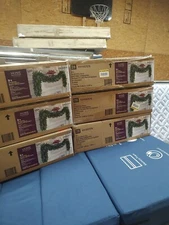 9 Ft Grand Duchess Balsam Fir Battery Operated Pre Lit LED Christmas Garland