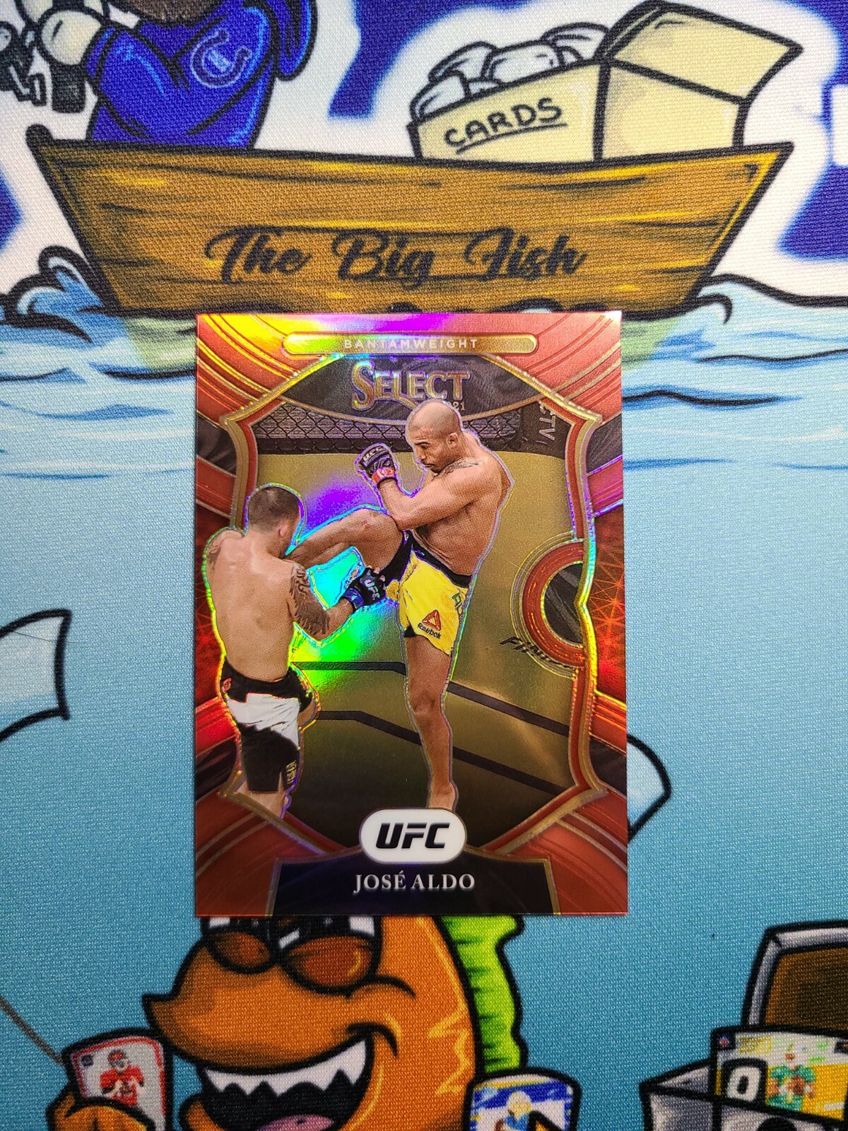 2021 Jose Aldo select UFC concourse level RED prizm 63/99