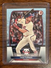 2023 Bowman TREA TURNER Base Sky Blue Border /499 Phillies #10