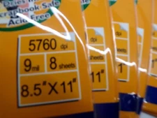 Lot of 9 packs 8.5 x 11 Inkjet Glossy photo paper