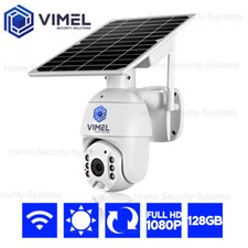 WIFI Security Solar Camera Professional Outdoor 128GB Panel Flood Light LED PTZ
