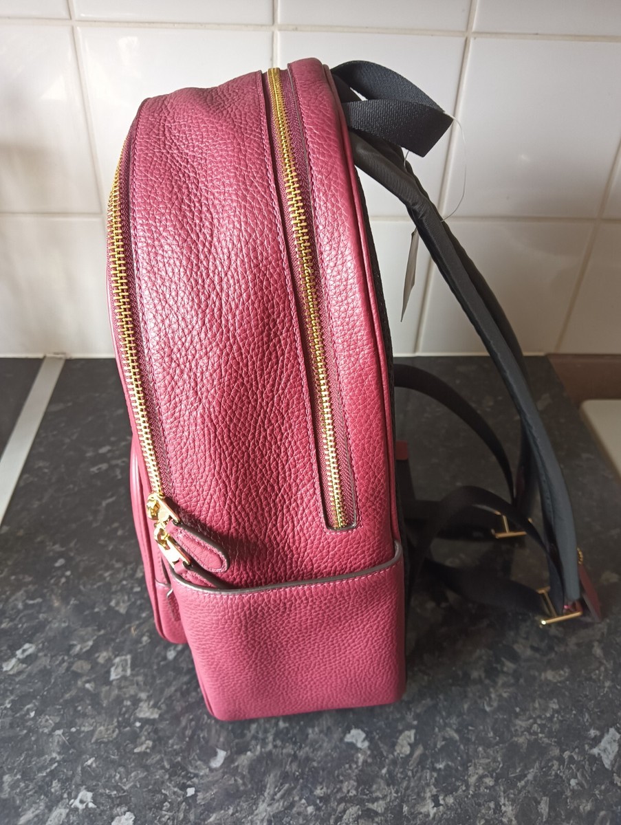 COACH COURT BACKPACK BLACK CHERRY & GOLD 5666 NEW REFINED  display picture 2