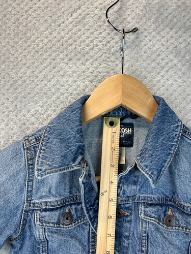 Chaqueta de Camionero OshKosh Niños Denim Talla 6/6A Puño a Cuadros A Presión Resistente Motociclista - Imagen 9 de 16