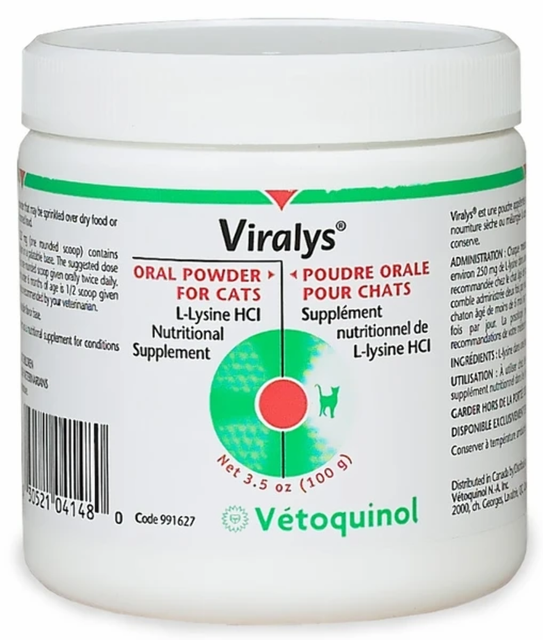 Vetoquinol 410633 Viralys LLysine Supplement for Cats for sale online