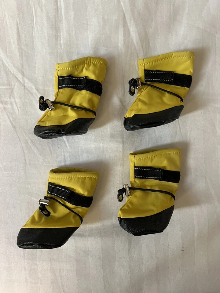 Zapato para Mascotas Botas Perro/Gato 4PC Antideslizante Lluvia/Nieve Impermeable Cordón Ajustable Foto 3 de 4