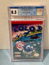 Adventures of Lolo 3 - NES - HAL America CGC - CIB -Oval SoQ -1991 - Graded 8.5!
