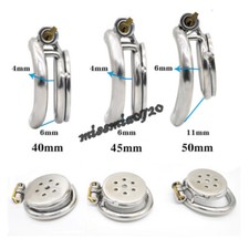 Small Flat Cage Lock Chastity Device with Arc Ring Chastity  Cage Preventing