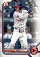 2022 BOWMAN DRAFT 1ST EDITION CLEVELAND GUARDIANS - NATE FURMAN #BD-182