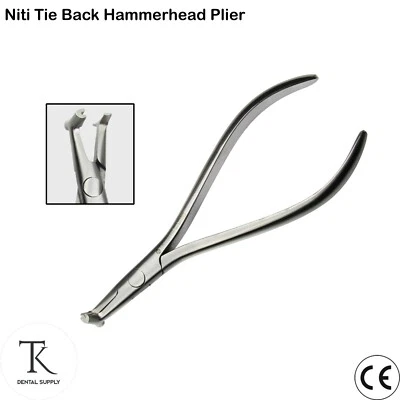 TK PLUS Dental Instruments Orthodontics Niti Tie Back Hammerhead Pliers Wire Bending Lab