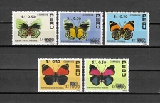 PERU 1992 SG 1785/1789 MNH