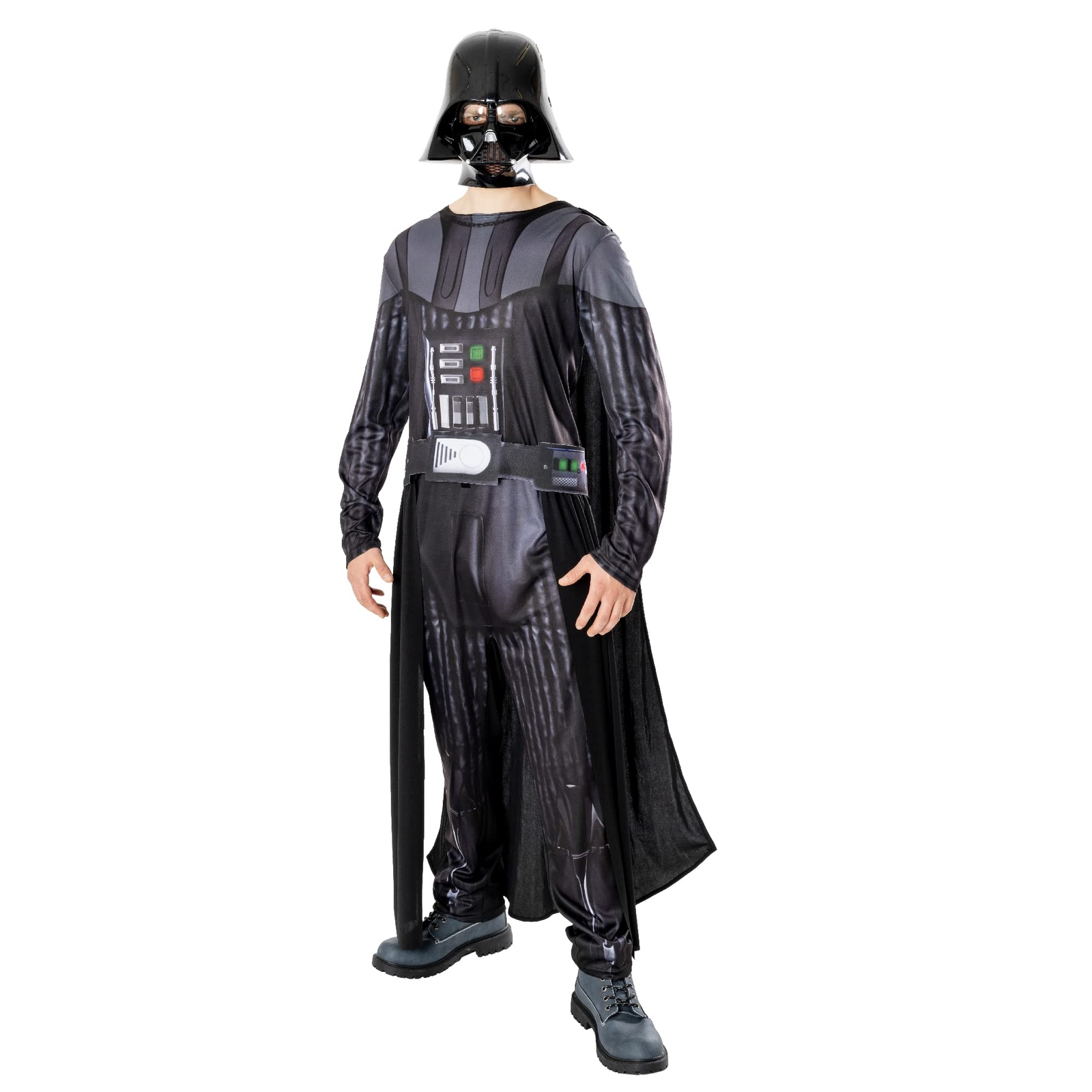 Rubies Costume Darth Vader Deluxe per adulti, Tuta con mantello e maschera, Lice