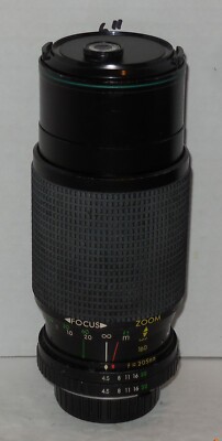 Super Ozeck Auto Zoom MC 80-205mm f4.5 NO. 817711 52mm Camera Lens For Minolta
