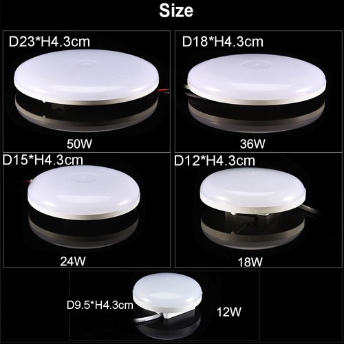 Lámpara de Techo LED 50CM IP44 Lámpara de Techo Lámpara de Baño para Baño IP44 Cocina Pasillo - Imagen 8 de 20