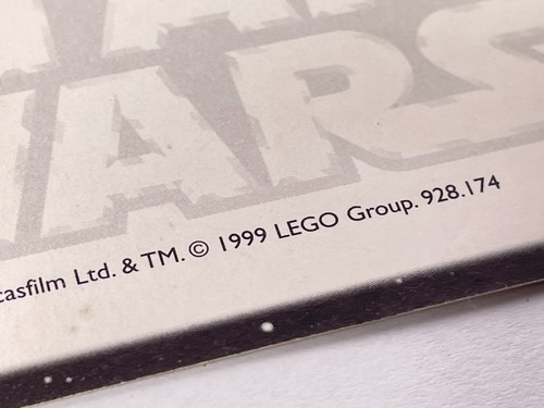 LEGO Star Wars Droid Starfighter 7111 Collectible Postcard 1999 - Afbeelding 4 van 4