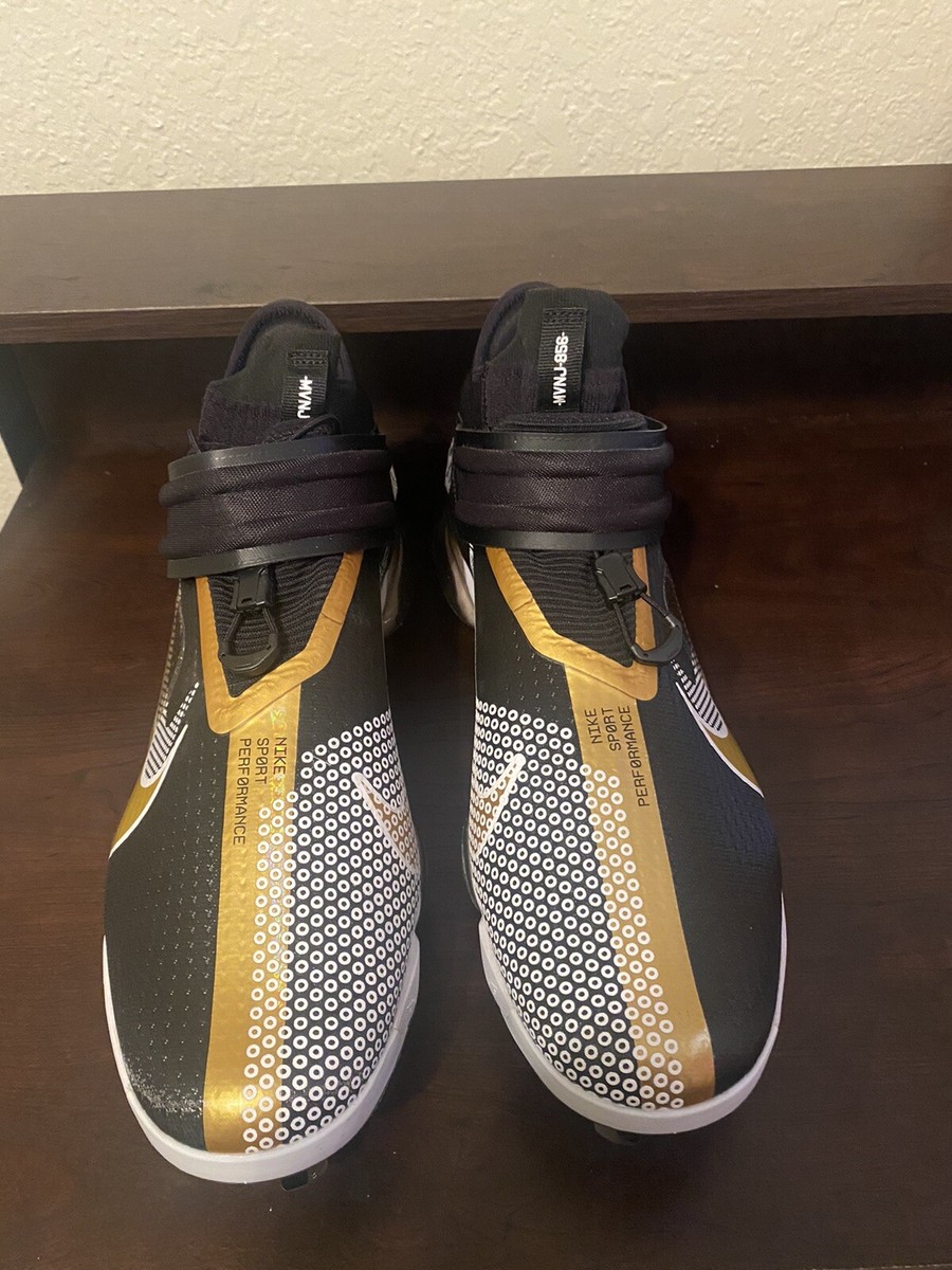 Nike Force Zoom Trout 7 Baseball Cleats Black Gold White  display picture 1