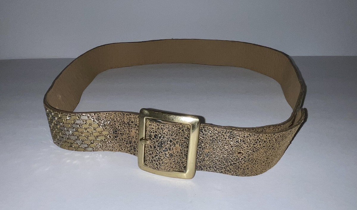 Immaculate 1.5” Calleen Cordero Taupe and Silver Belt with Silver Detail Sz 30 Calleen Cordero Belt | eBay main image 2