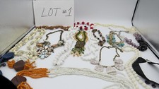 Costume Jewelry Lot 16 Necklaces 13 Bracelets 9 Earrings 7 Pins/Pendan Resale 1
