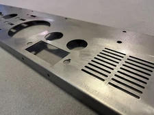 1976-1986 Jeep CJ Steel Dash Instrument Panel Tach Clock post radio Speakers