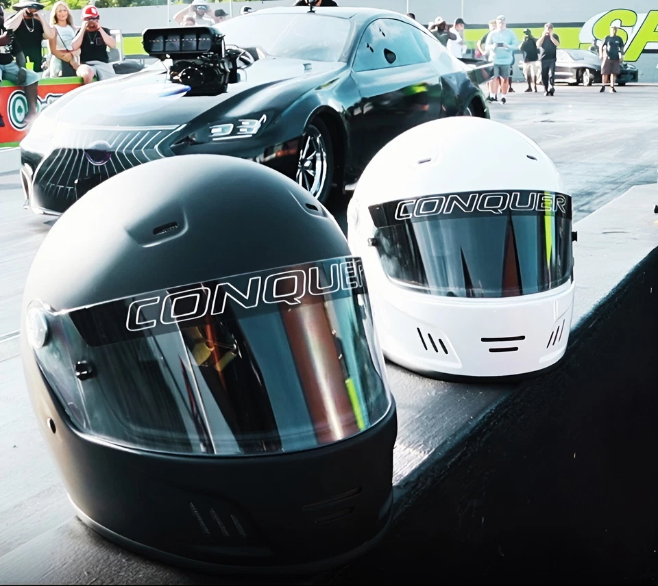 Conquer Snell SA2020 Full Face Auto Racing Helmet Factory Direct Customer Return - Image 3 of 4