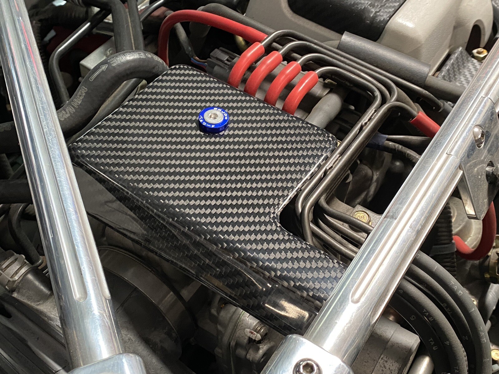 1st Gen Acura NSX 100%  Carbon Fiber Throttle Plate Cover for Engine DressUp