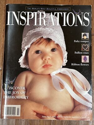 Inspirations Embroidery Magazine Issue 7, 1995, pattern sheet still attached