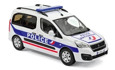 Peugeot Partner 2017 Police Nationale Norev 184891 1/18 Van Vitre Metal