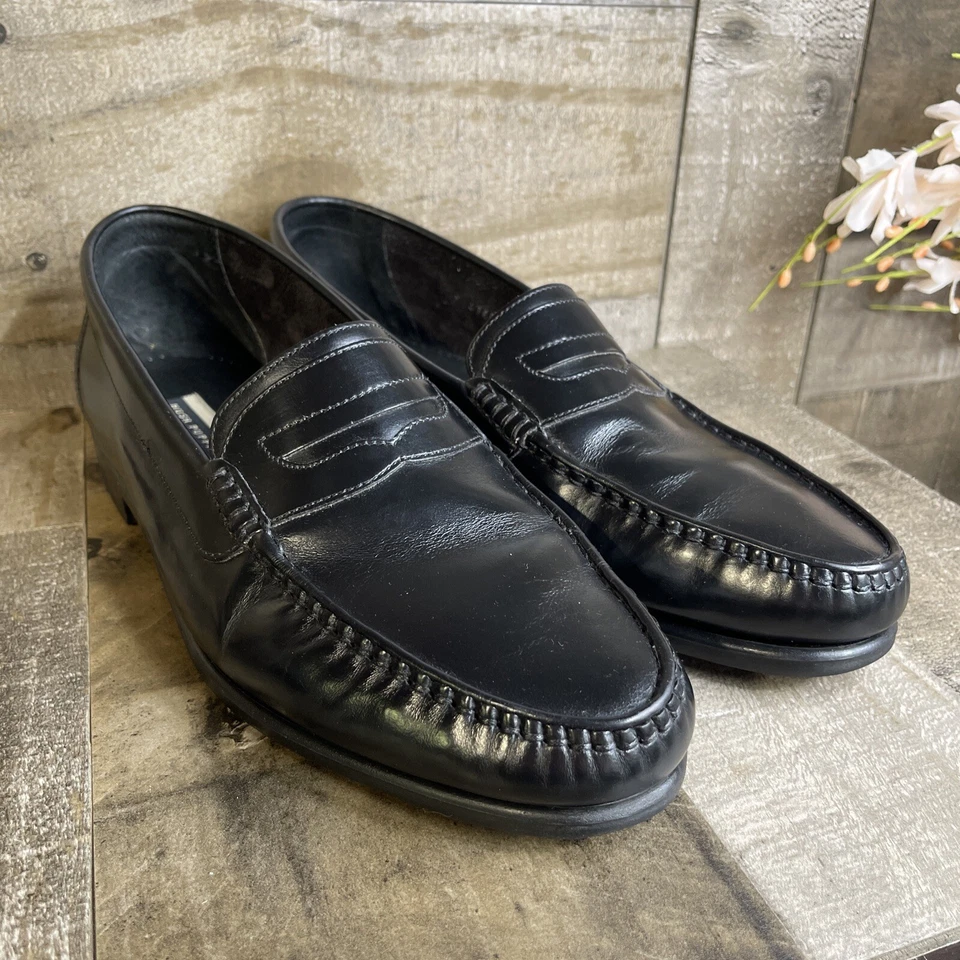 Zapatos Mocasines Hush Puppies Para Hombre Talla 11 Sin Cordones Penny Oxford Cómodos Curva Cuero Foto 2 de 4