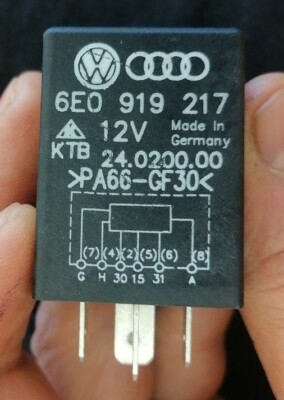 Relais 424 Org. Audi VW Lupo 3L 6X 6E 1,2 TDI 6E0919217 Handbremsrelais Modul 
